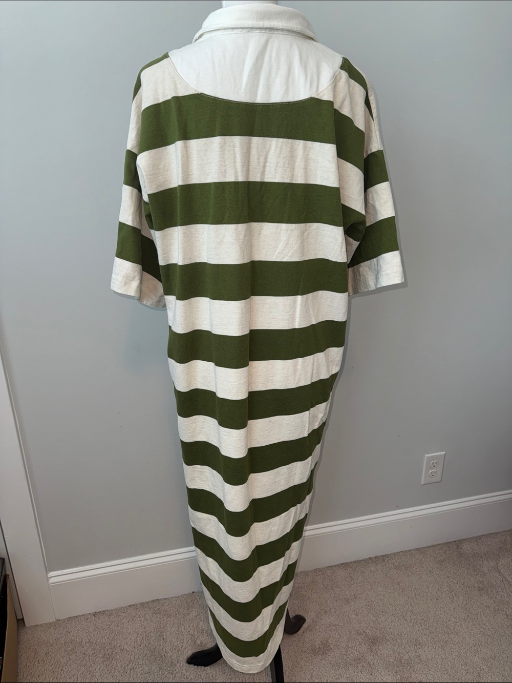 Daily Practice by Anthropolgie Oversized Striped Maxi Rugby Polo Dress - Picture 8 of 9